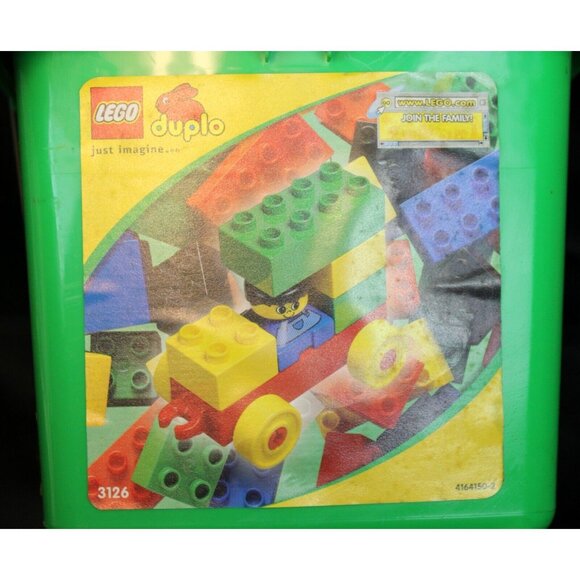 40 Pc 2001 Lego Duplo Baby Preschool Building Toy 3126 Container Bin Storage - Picture 6 of 8